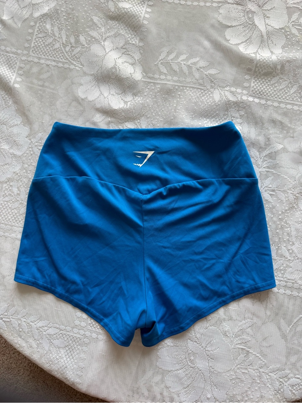 Gymshark Women's High-Waist Electric Blue Workout Shorts